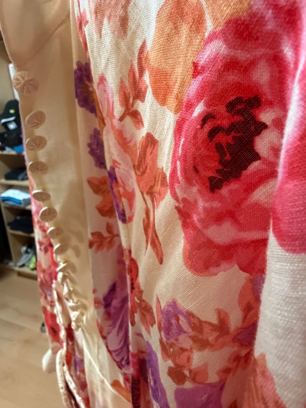 NWT Zimmermann Raie Midi Dress Purple Red Floral | Size 6us - Picture 11 of 12
